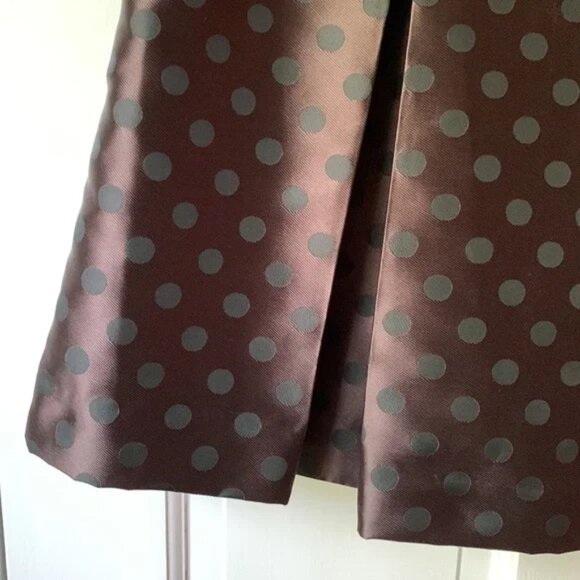 Halogen Polka-Dot Box-Pleated Skirt, Size 12 - Picture 5 of 8